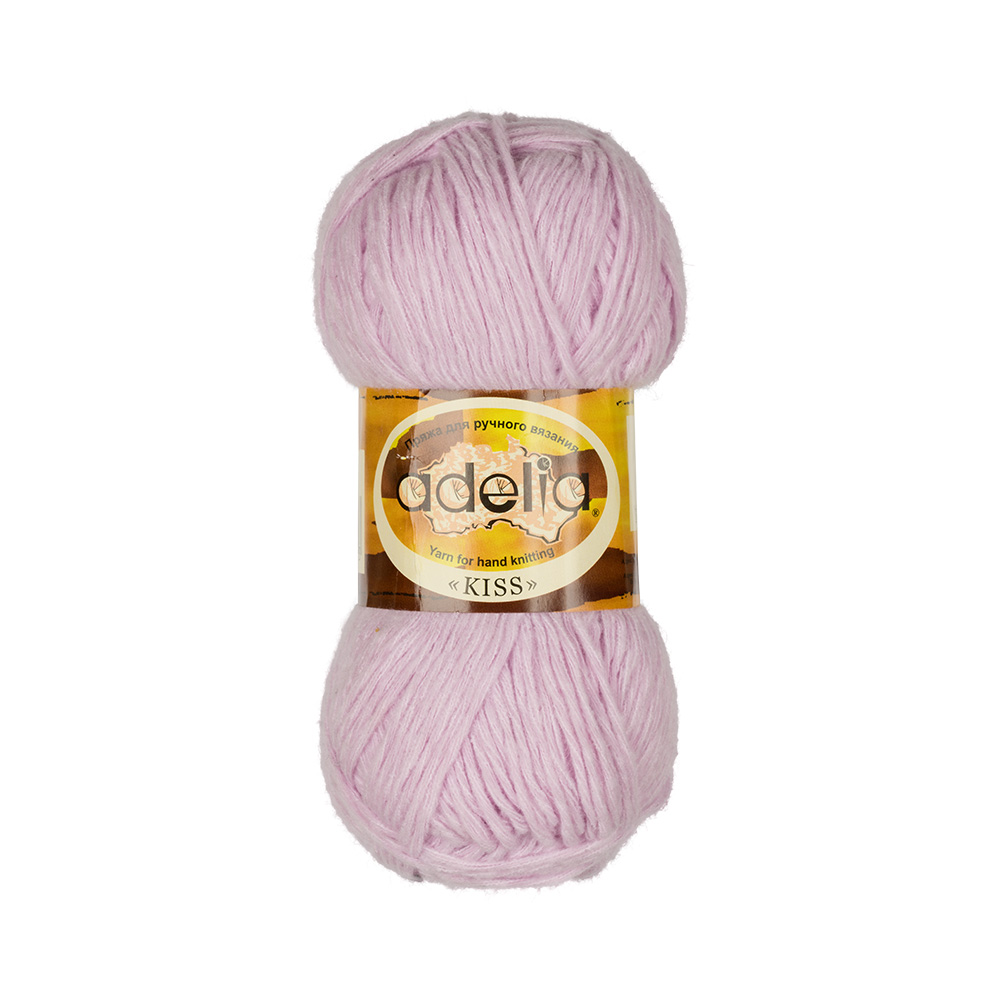 Пряжа Adelia Kiss, 10 шт. по 50 г., набор 100% полиэстер, 145 м №06 св.сиреневый, "KISS"
Пряжа Adelia Kiss, 10 шт. по 50 г., набор 100% полиэстер, 145 м №06 св.сиреневый, "KISS"