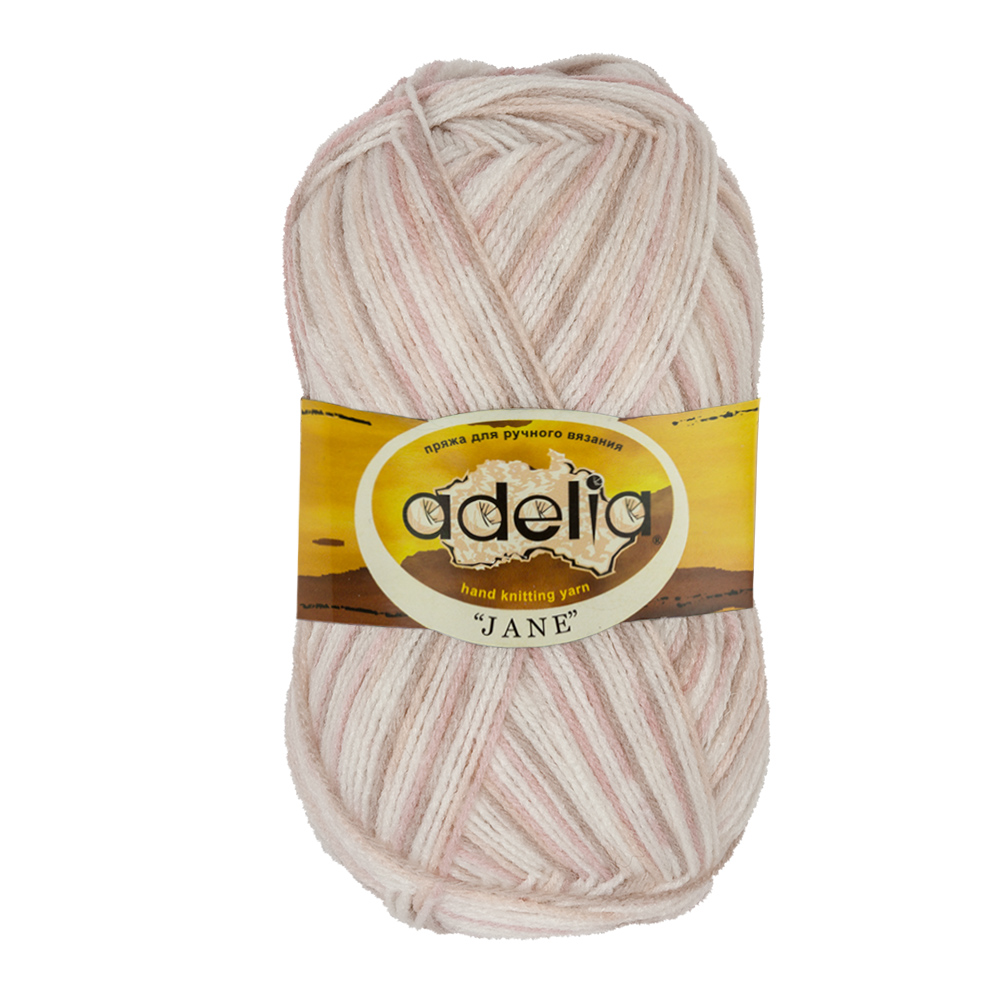 Пряжа Adelia Jane, 10 шт. по 50 г. 100% акрил, 227 м №04 белый-голубой-бл.розовый, Разноцветный, JANE
Пряжа Adelia Jane, 10 шт. по 50 г. 100% акрил, 227 м №04 белый-голубой-бл.розовый, Разноцветный, JANE