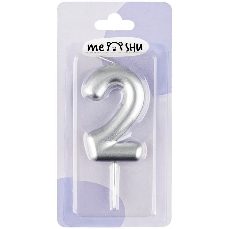 Свеча для торта с держателем MESHU "Цифра 2", 6см, серебряная, блистер (MS_59716), Серебристый
Свеча для торта с держателем MESHU "Цифра 2", 6см, серебряная, блистер (MS_59716), Серебристый