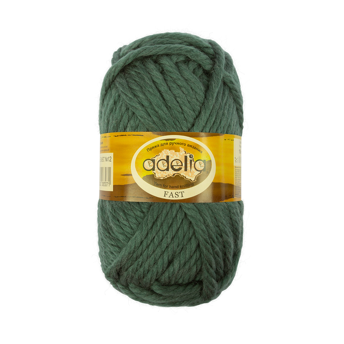 Пряжа Adelia Fast 3 шт. по 150 г. набор, 78% акрил, 22% шерсть 45 м №12 зеленый, FAST
Пряжа Adelia Fast 3 шт. по 150 г. набор, 78% акрил, 22% шерсть 45 м №12 зеленый, FAST