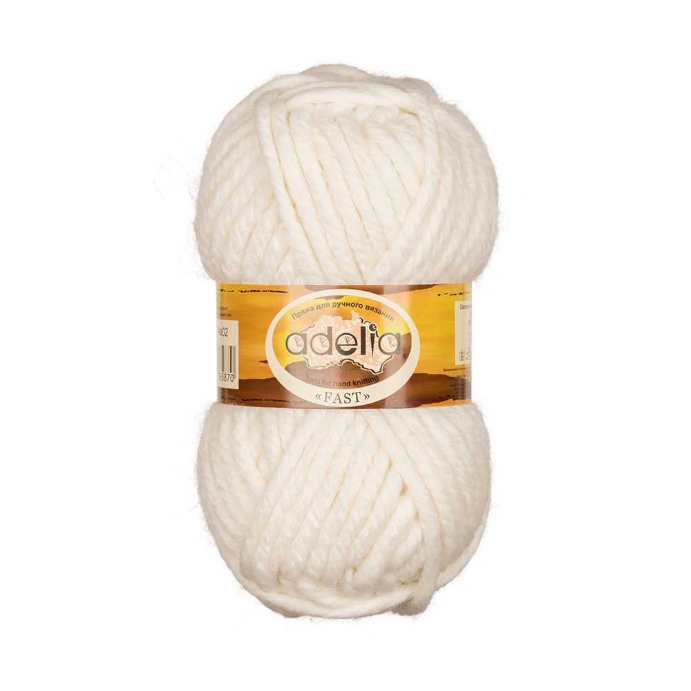 Пряжа Adelia Fast 3 шт. по 150 г. набор, 78% акрил, 22% шерсть 45 м №02 натуральный, Белый, "FAST"
Пряжа Adelia Fast 3 шт. по 150 г. набор, 78% акрил, 22% шерсть 45 м №02 натуральный, Белый, "FAST"