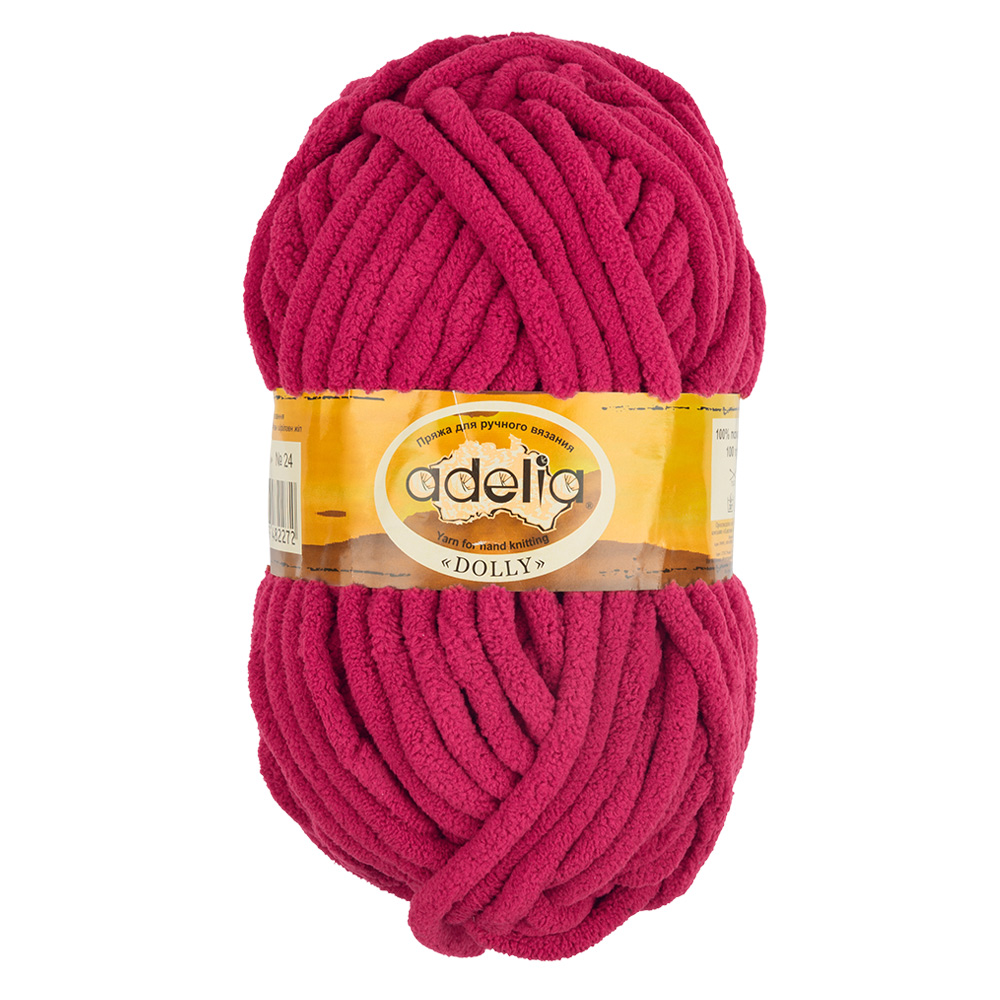Пряжа Adelia Dolly, 5 шт. по 100 г. набор, 100% полиэстер, 40 м №25 яр.розовый, "DOLLY"
Пряжа Adelia Dolly, 5 шт. по 100 г. набор, 100% полиэстер, 40 м №25 яр.розовый, "DOLLY"