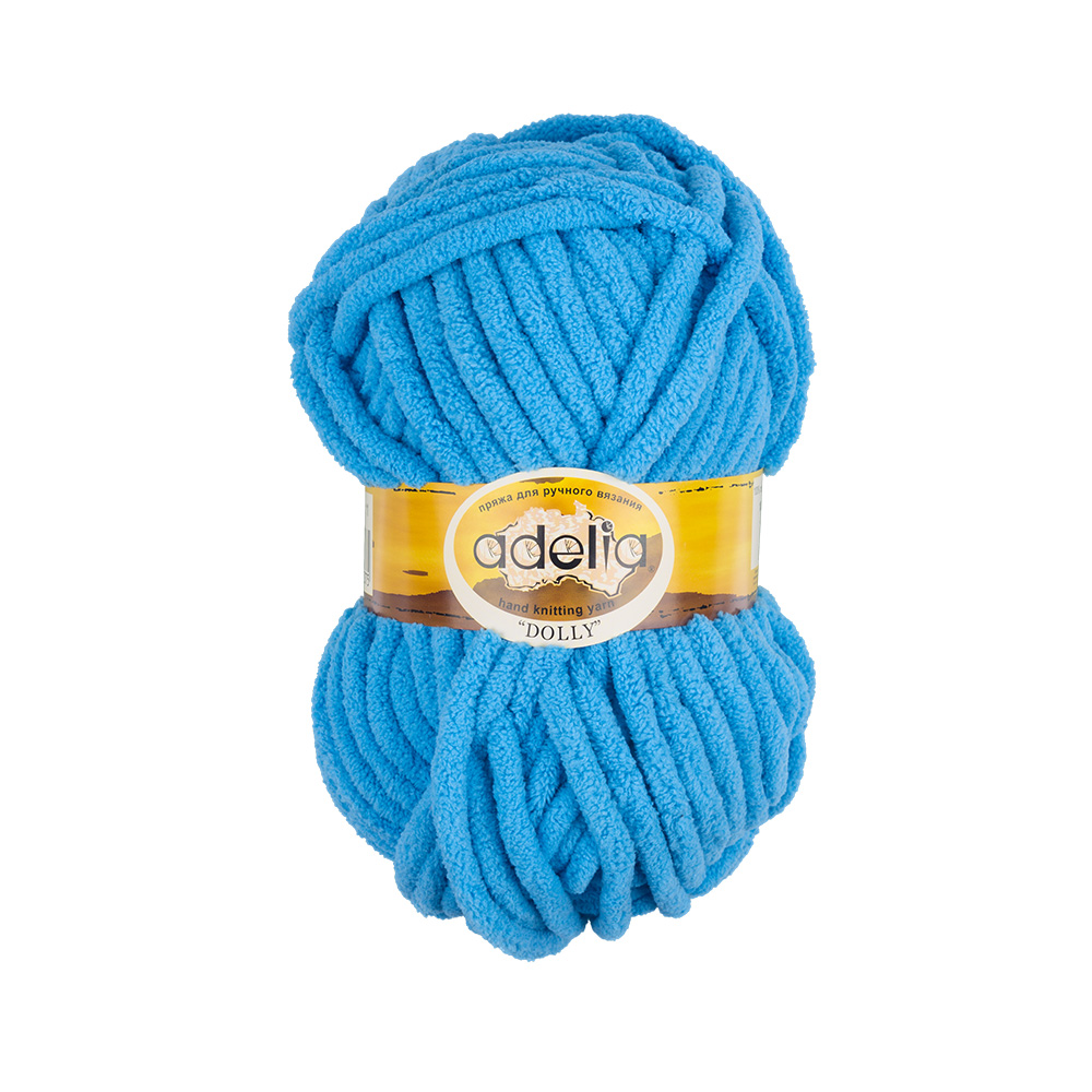 Пряжа Adelia Dolly, 5 шт. по 100 г. набор, 100% полиэстер, 40 м №11 яр.голубой, "DOLLY"
Пряжа Adelia Dolly, 5 шт. по 100 г. набор, 100% полиэстер, 40 м №11 яр.голубой, "DOLLY"