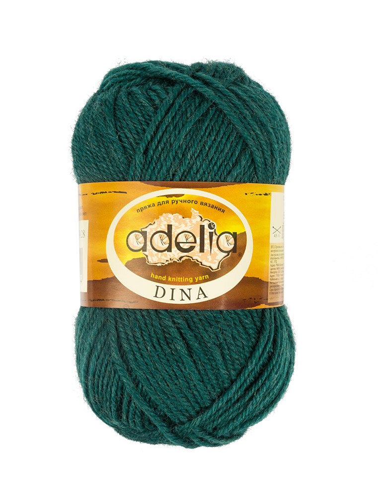 Пряжа Adelia Dina 100% шерсть №28 изумрудный - 10 мотков по 50 г, Зеленый, "DINA"
Пряжа Adelia Dina 100% шерсть №28 изумрудный - 10 мотков по 50 г, Зеленый, "DINA"