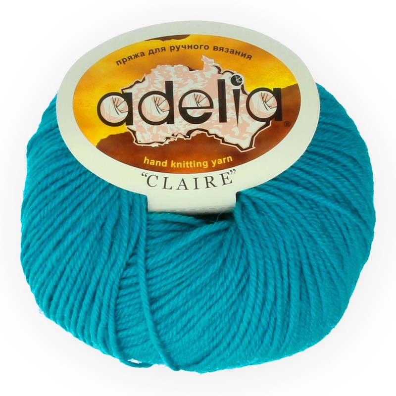 Пряжа Adelia Claire, 10 шт. по 50 г. набор, 50% шерсть, 50% акрил 138 м №400 сине-зеленый, "CLAIRE"
Пряжа Adelia Claire, 10 шт. по 50 г. набор, 50% шерсть, 50% акрил 138 м №400 сине-зеленый, "CLAIRE"