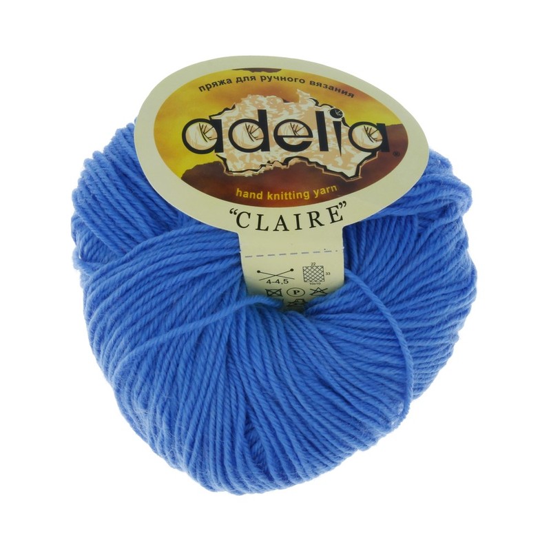 Пряжа Adelia Claire, 10 шт. по 50 г. набор, 50% шерсть, 50% акрил 138 м №309 яр.голубой, "CLAIRE"
Пряжа Adelia Claire, 10 шт. по 50 г. набор, 50% шерсть, 50% акрил 138 м №309 яр.голубой, "CLAIRE"