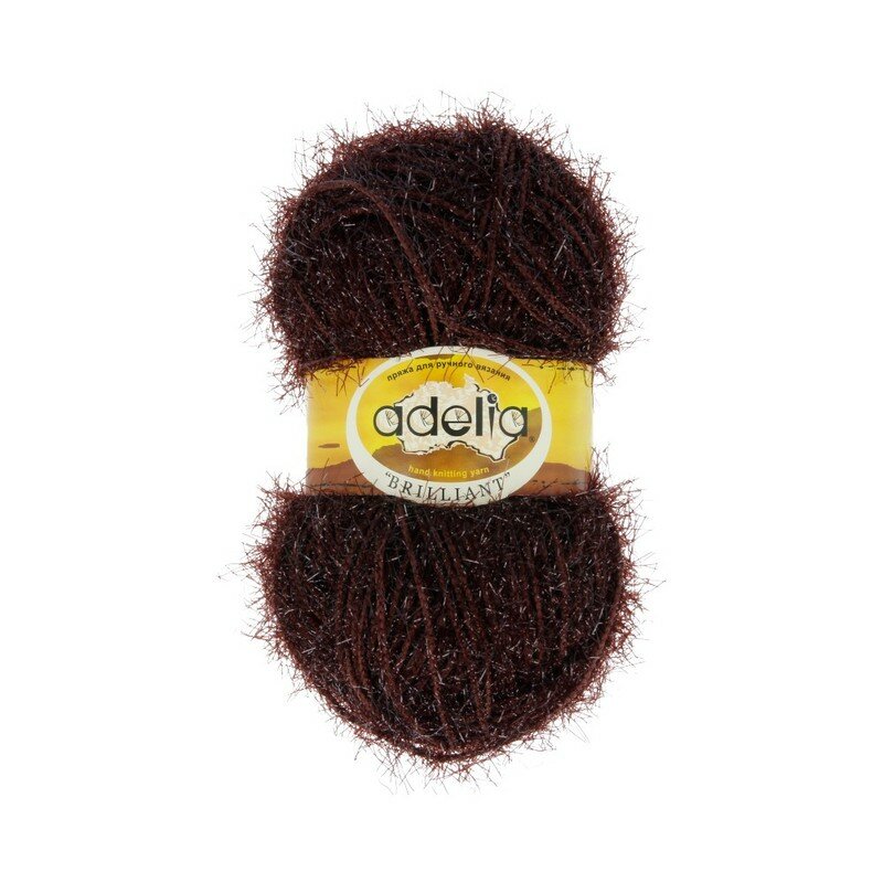 Пряжа Adelia Brilliant 100% полиэстер №44 т.коричневый - 10 мотков по 50 г, BRILLIANT
Пряжа Adelia Brilliant 100% полиэстер №44 т.коричневый - 10 мотков по 50 г, BRILLIANT