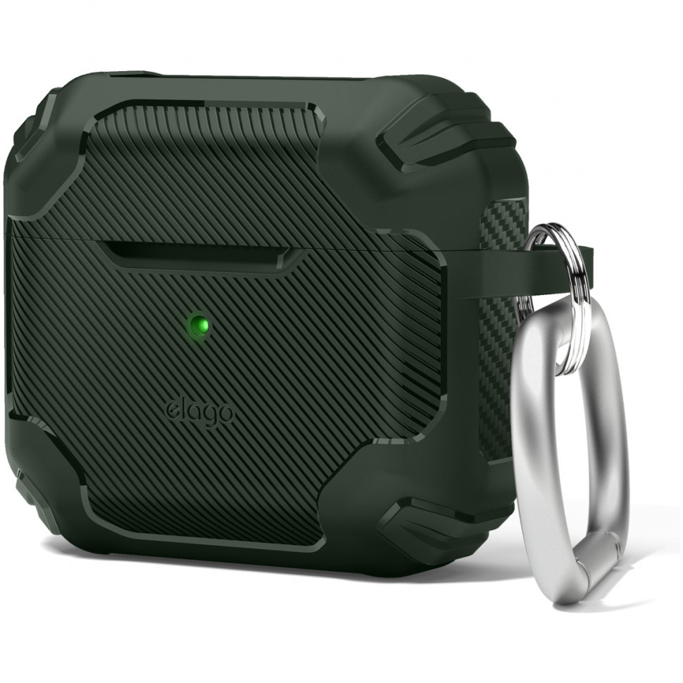 Чехол с карабином Elago Solid Armor TPU hang case для AirPods 3, Темно-зеленый, Solid Armor TPU hang case
Чехол с карабином Elago Solid Armor TPU hang case для AirPods 3, Темно-зеленый, Solid Armor TPU hang case