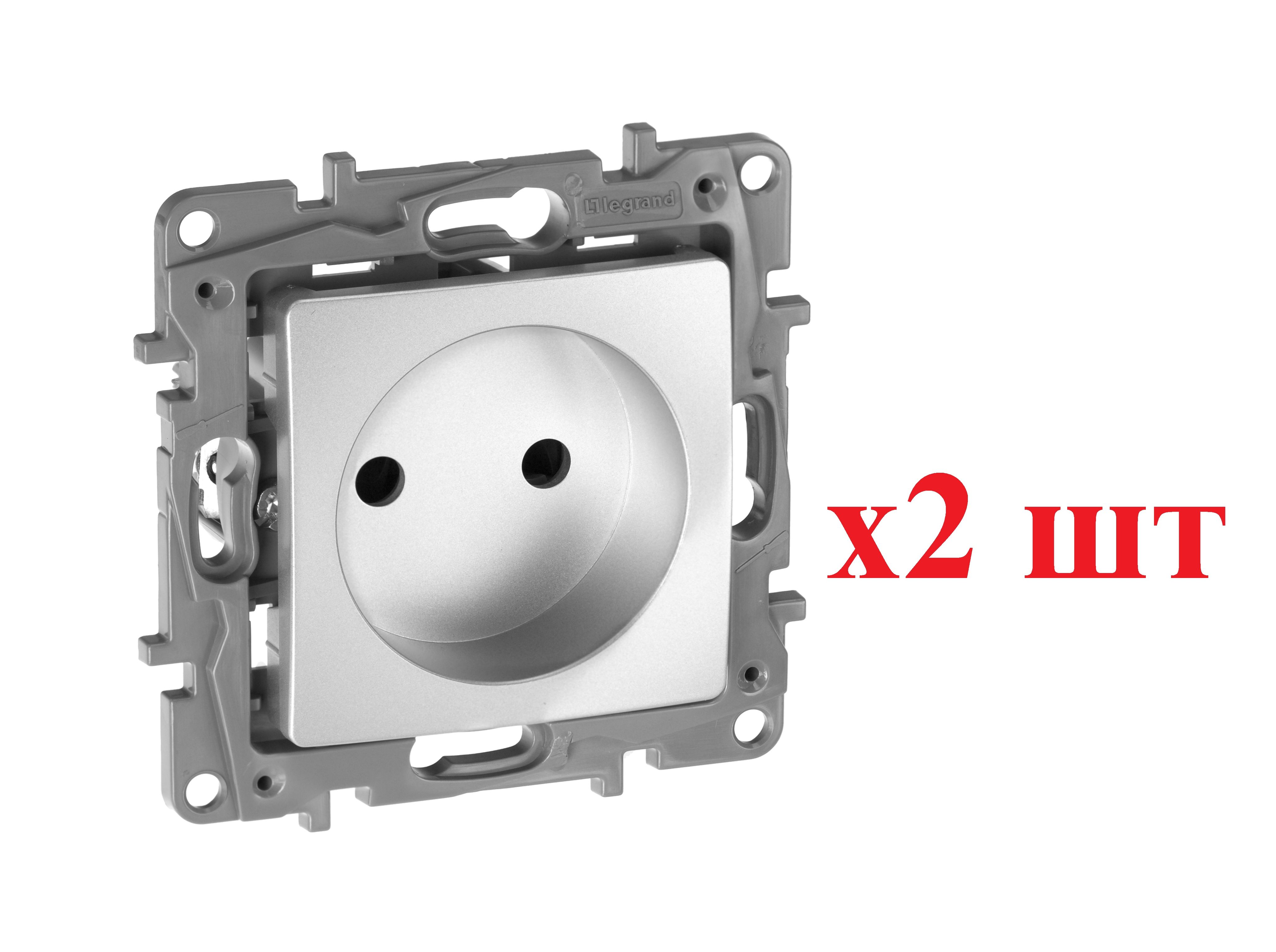 Legrand Etika Алюминий Розетка б/з со шторками, винтовые клеммы 672434 (2шт), Etika_672434_2
Legrand Etika Алюминий Розетка б/з со шторками, винтовые клеммы 672434 (2шт), Etika_672434_2