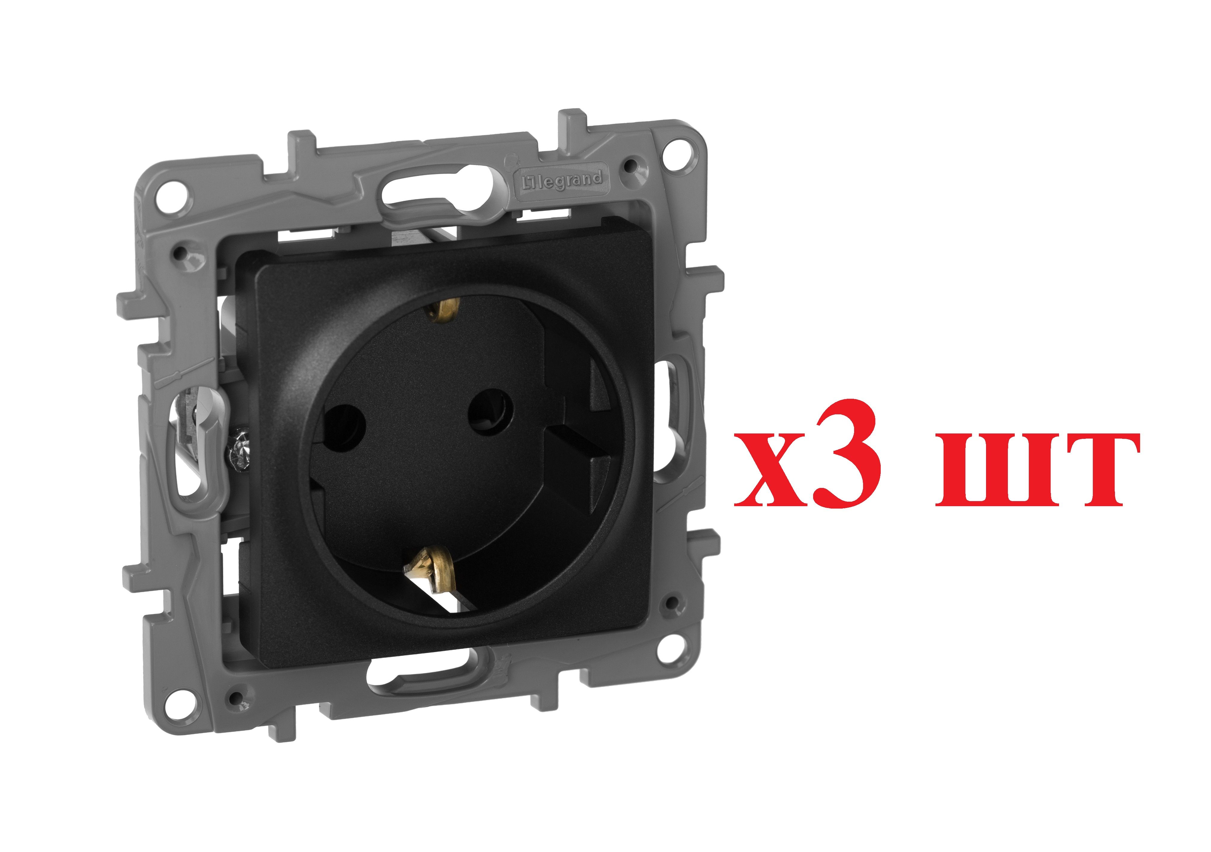 Legrand Etika Антрацит Розетка с/з со шторками, винт. клеммы, 16А, 250 В 672622 (3шт), Черный, Etika_672622_3
Legrand Etika Антрацит Розетка с/з со шторками, винт. клеммы, 16А, 250 В 672622 (3шт), Черный, Etika_672622_3