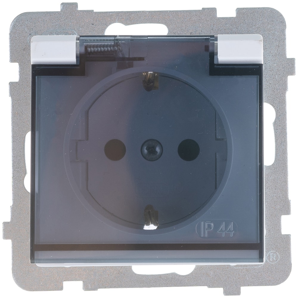 Ospel Sonata Розетка 1-ая с/з IP44 с крышкой Schuko со шторками, без рамки Белый GPH-1RSP/
Ospel Sonata Розетка 1-ая с/з IP44 с крышкой Schuko со шторками, без рамки Белый GPH-1RSP/