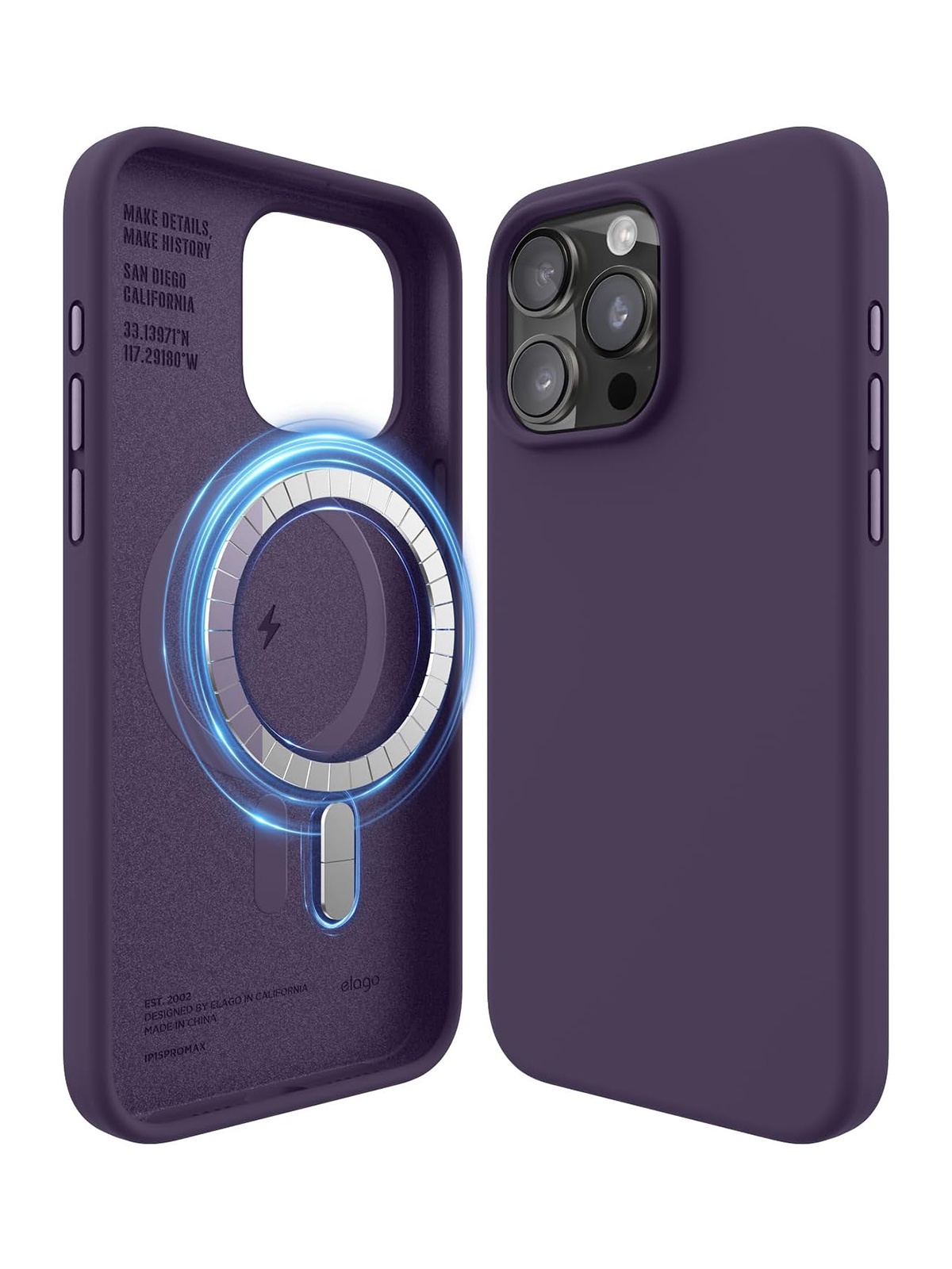 Чехол Elago для iPhone 15 Pro силиконовый Liquid silicone с MagSafe, фиолетовый
Чехол Elago для iPhone 15 Pro силиконовый Liquid silicone с MagSafe, фиолетовый