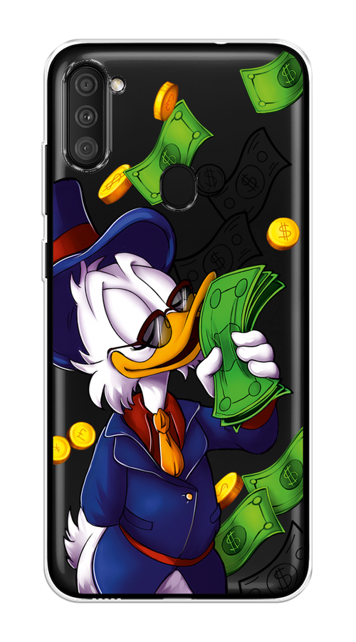 Чехол на Samsung Galaxy M11 "Scrooge McDuck with Money", Синий;зеленый;белый, 2100650-6
Чехол на Samsung Galaxy M11 "Scrooge McDuck with Money", Синий;зеленый;белый, 2100650-6