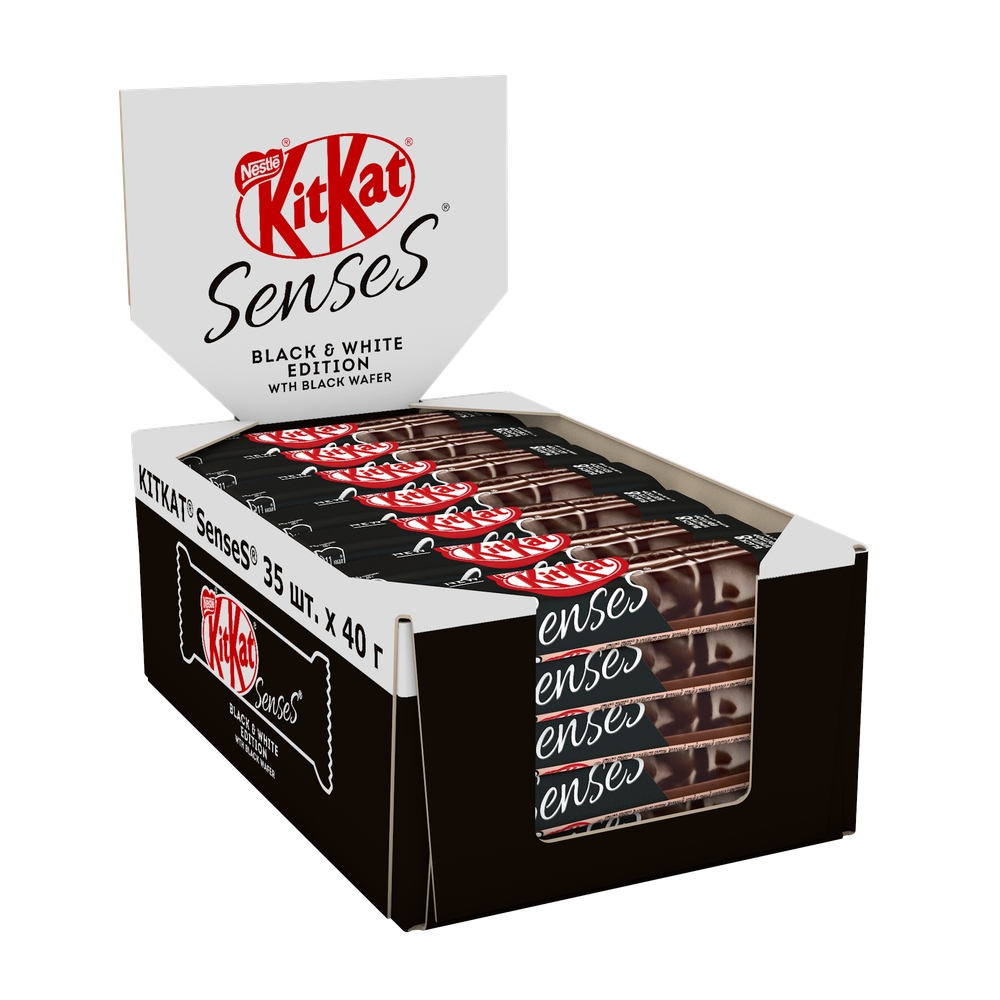 Батончик KitKat Senses Black & White Edition молочный-белый-темный с хрустящей вафлей 40 г
Батончик KitKat Senses Black & White Edition молочный-белый-темный с хрустящей вафлей 40 г