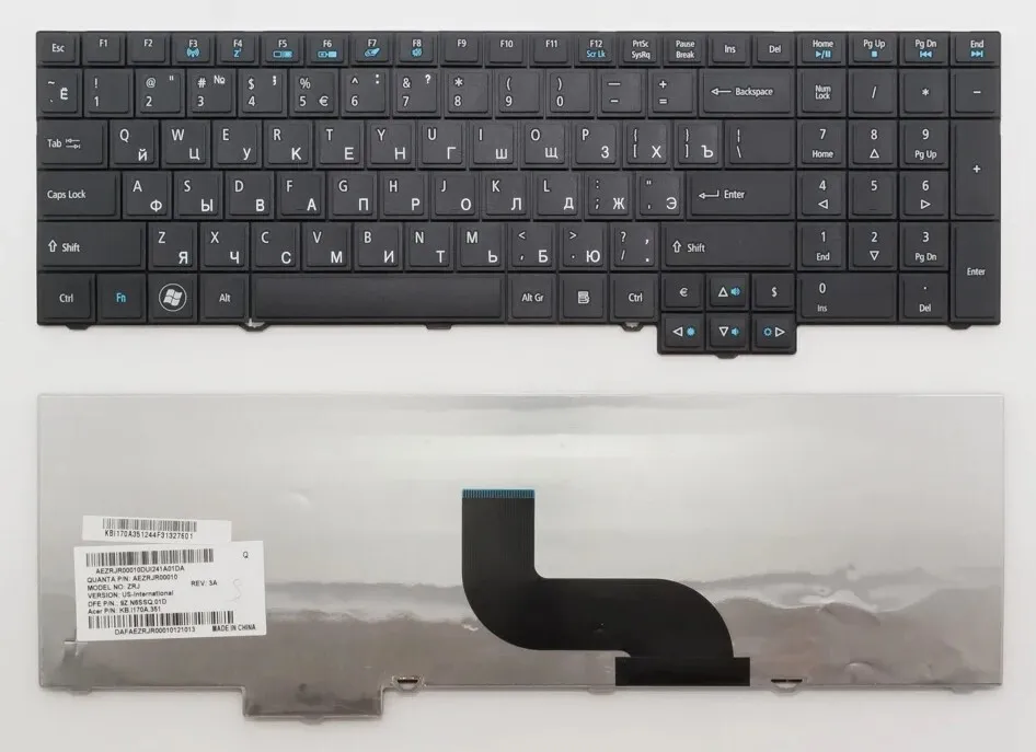 Клавиатура для ноутбуков Acer TravelMate 5760, 5760G, 5760Z, 5760ZG, 6595, 7750, 7750G, 77
Клавиатура для ноутбуков Acer TravelMate 5760, 5760G, 5760Z, 5760ZG, 6595, 7750, 7750G, 77