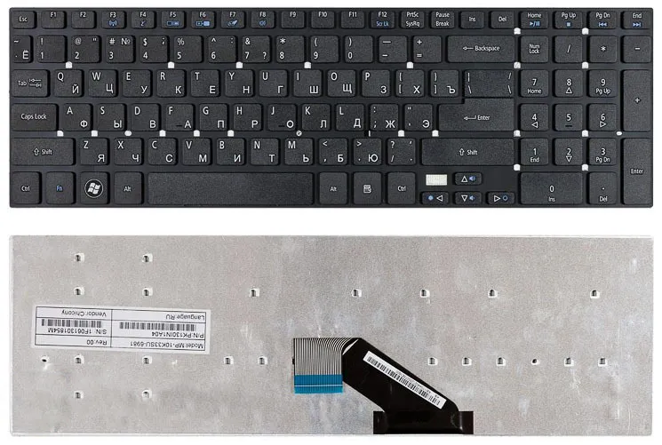 Клавиатура для ноутбуков Acer Aspire V3-531, V3-571, V3-731, V3-771, 5755, 5755G, 5830, 58
Клавиатура для ноутбуков Acer Aspire V3-531, V3-571, V3-731, V3-771, 5755, 5755G, 5830, 58