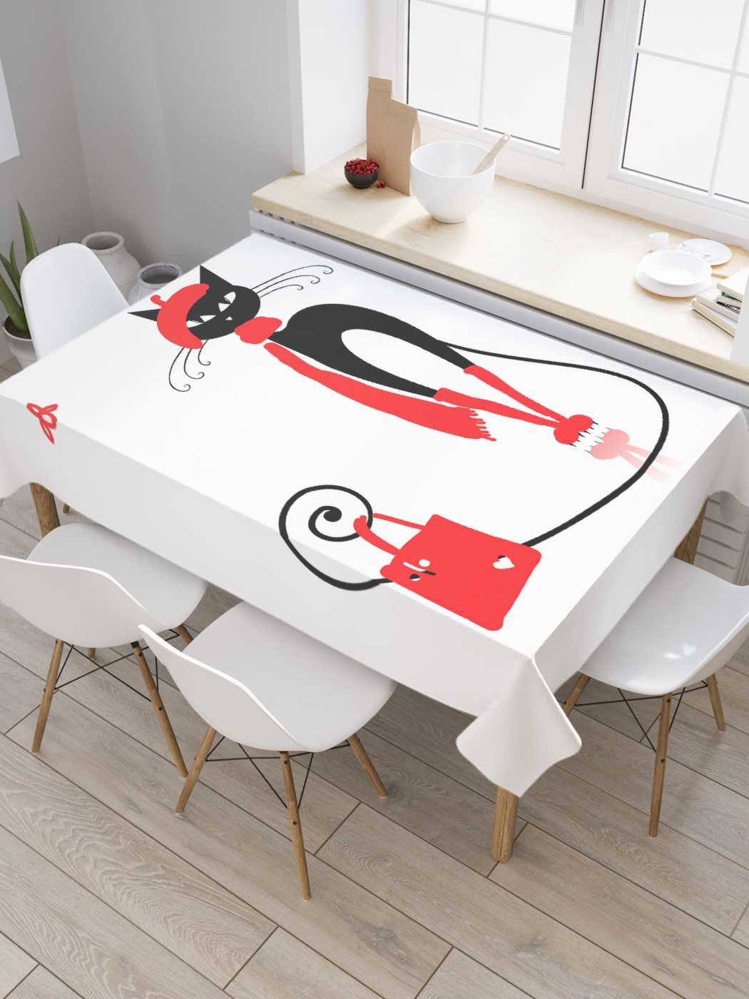 Скатерть прямоугольная JoyArty "Стильная кошка" из оксфорда, 180x145 см, Красный, Стильная кошка
Скатерть прямоугольная JoyArty "Стильная кошка" из оксфорда, 180x145 см, Красный, Стильная кошка
