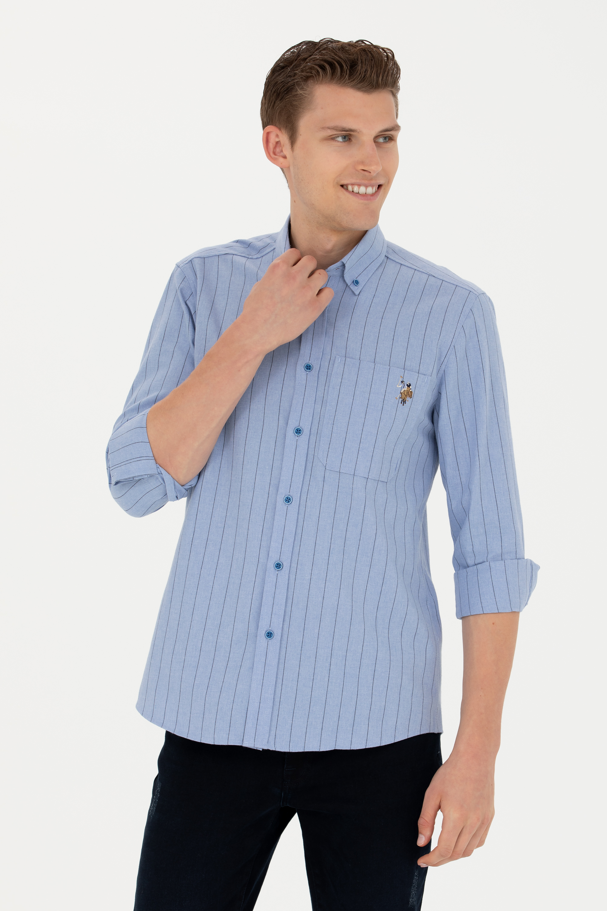 Рубашка мужская U.S. POLO Assn. G081SZ0040VIASC голубая 2XL, Голубой, G081SZ0040VIASC
Рубашка мужская U.S. POLO Assn. G081SZ0040VIASC голубая 2XL, Голубой, G081SZ0040VIASC