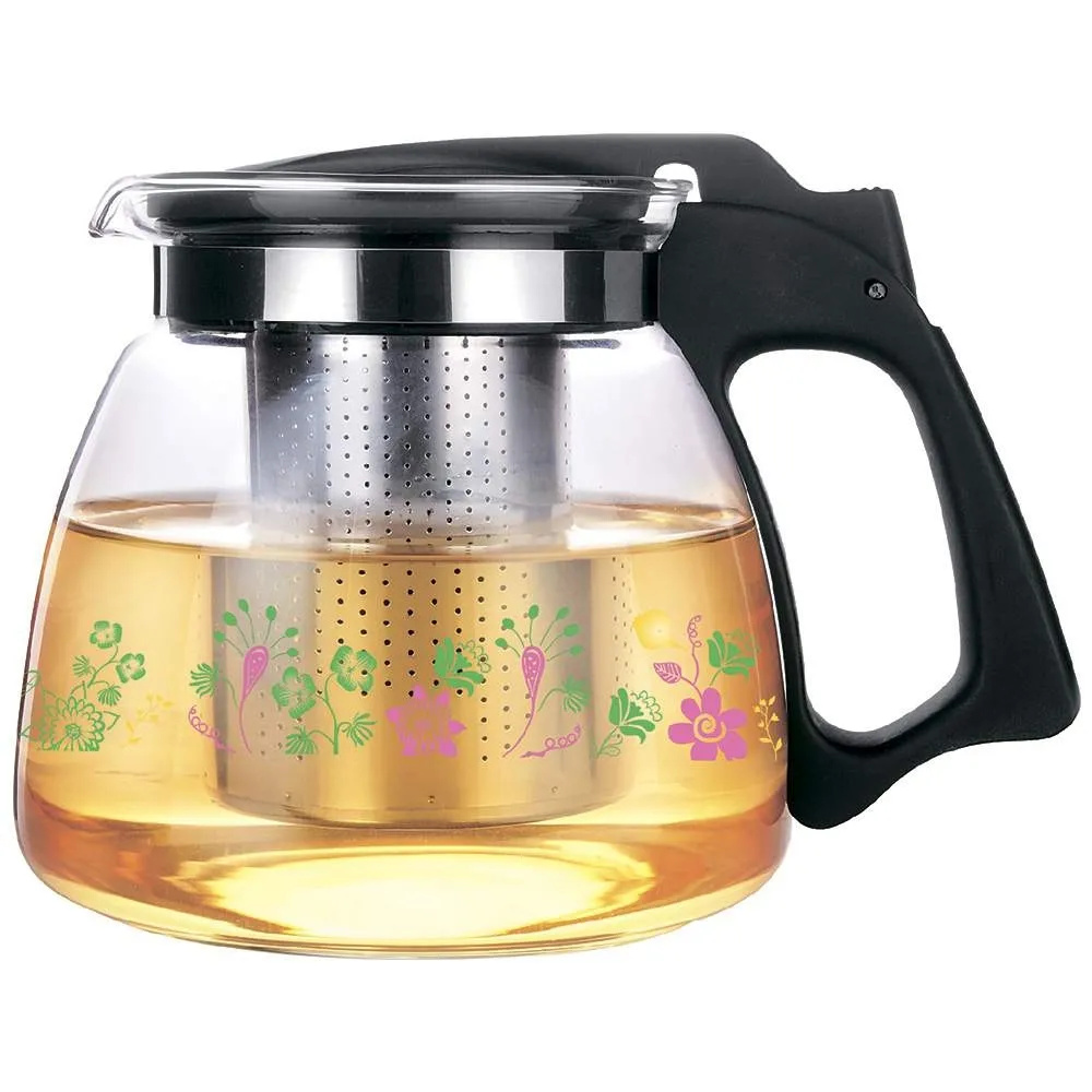 фото Чайник заварочный стеклянный zeidan 1500 мл с фильтром