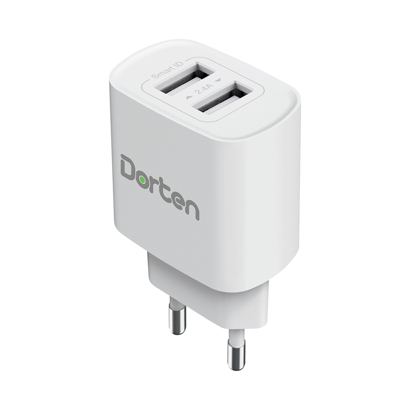Сетевое зарядное устройство Dorten 2-Port USB Smart ID Wall Quick Charger 12W 2.4A Black, 2-Port USB Smart ID Wall Quick Charger 12W 2.4A White
Сетевое зарядное устройство Dorten 2-Port USB Smart ID Wall Quick Charger 12W 2.4A Black, 2-Port USB Smart ID Wall Quick Charger 12W 2.4A White
