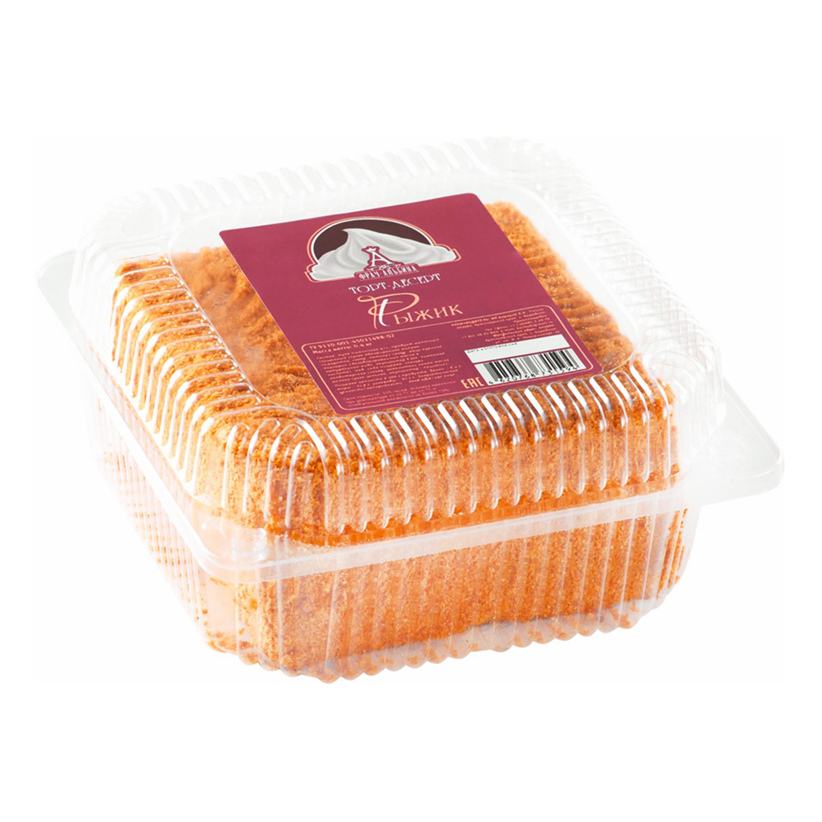 Торт Фрау Альбина Рыжик 400 г
Торт Фрау Альбина Рыжик 400 г