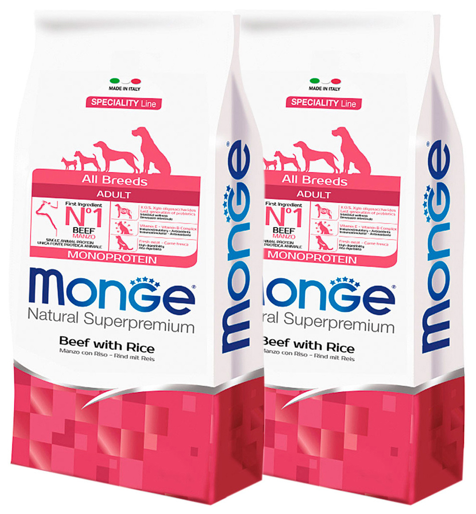 MONGE MONGE SPECIALITY DOG BEEF монобелковый для взрослых собак всех пород с говядиной и р
MONGE MONGE SPECIALITY DOG BEEF монобелковый для взрослых собак всех пород с говядиной и р