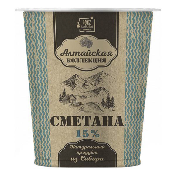 Сметана Алтайская коллекция 15% 315 г 
Сметана Алтайская коллекция 15% 315 г