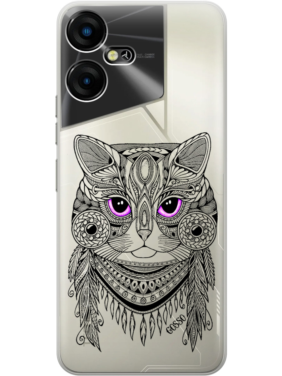Силиконовый чехол на Tecno Pova Neo 3 "Grand Cat", Прозрачный;фиолетовый;черный, 20001480
Силиконовый чехол на Tecno Pova Neo 3 "Grand Cat", Прозрачный;фиолетовый;черный, 20001480