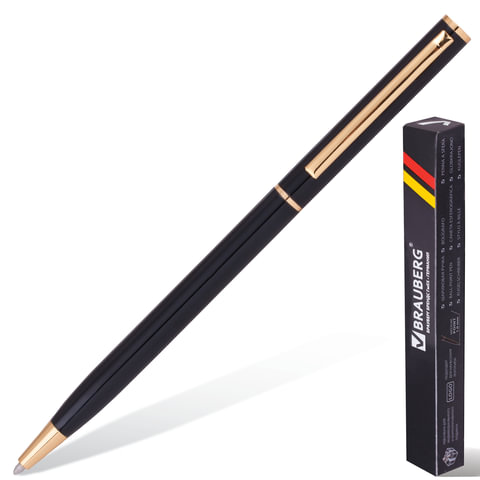 Ручка шариковая Brauberg Бизнес-класс Slim Black 141402, корпус черный, синяя, 1 мм, 1 шт., 587
Ручка шариковая Brauberg Бизнес-класс Slim Black 141402, корпус черный, синяя, 1 мм, 1 шт., 587