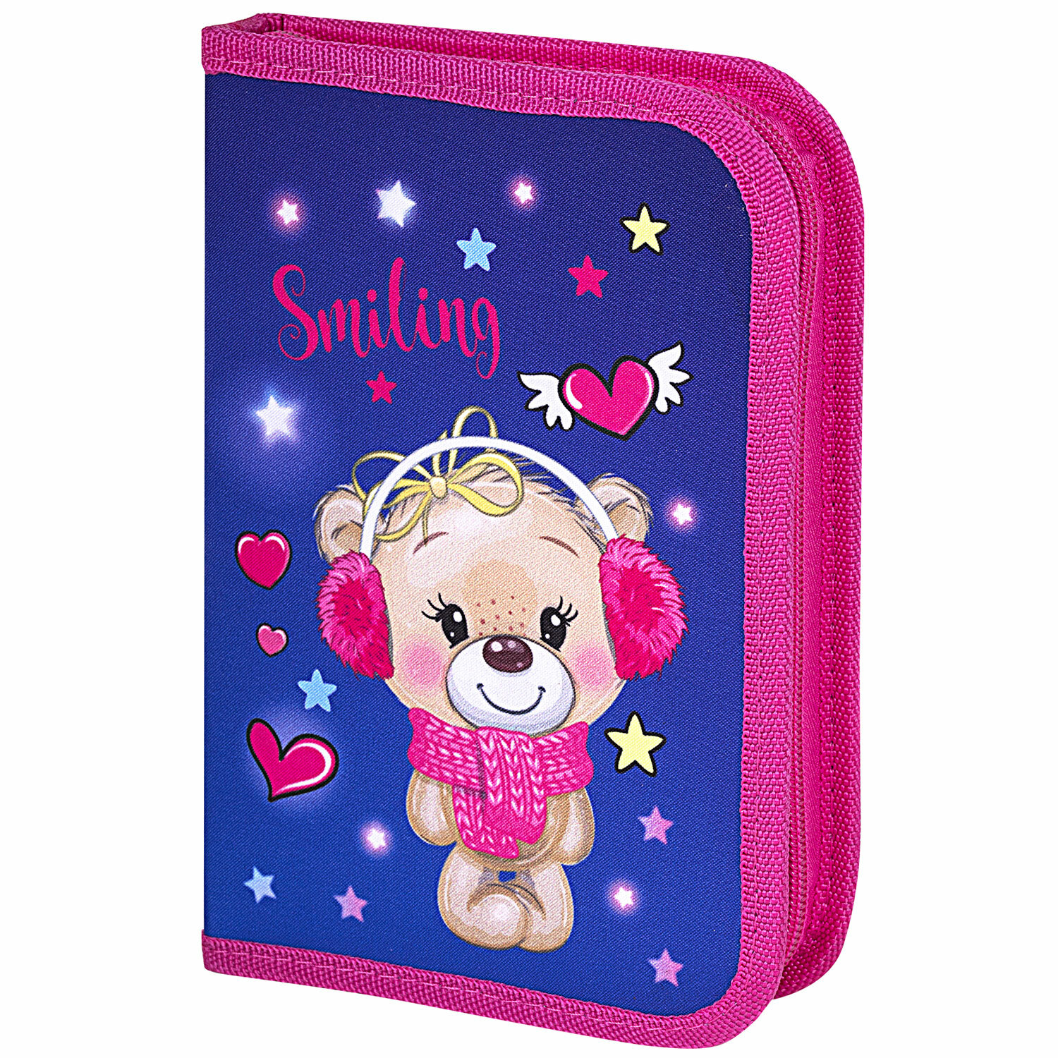 Пенал Brauberg Smiling bear, 21х14 см, 1 отделение, 2 откидные планки, полиэстер, Синий
Пенал Brauberg Smiling bear, 21х14 см, 1 отделение, 2 откидные планки, полиэстер, Синий