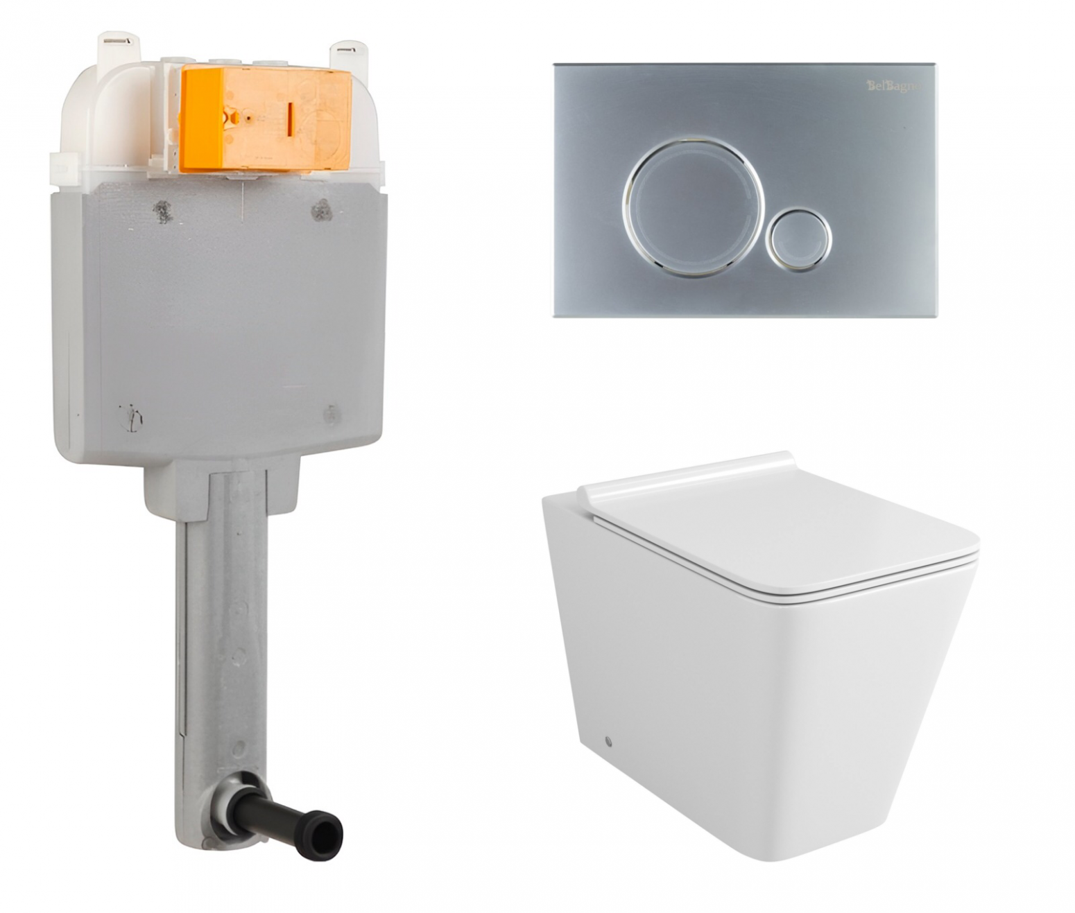 Комплект: смывной бачок BelBagno +унитаз Grossman GR-PR4414S с кнопкой хром матовой 541505
Комплект: смывной бачок BelBagno +унитаз Grossman GR-PR4414S с кнопкой хром матовой 541505