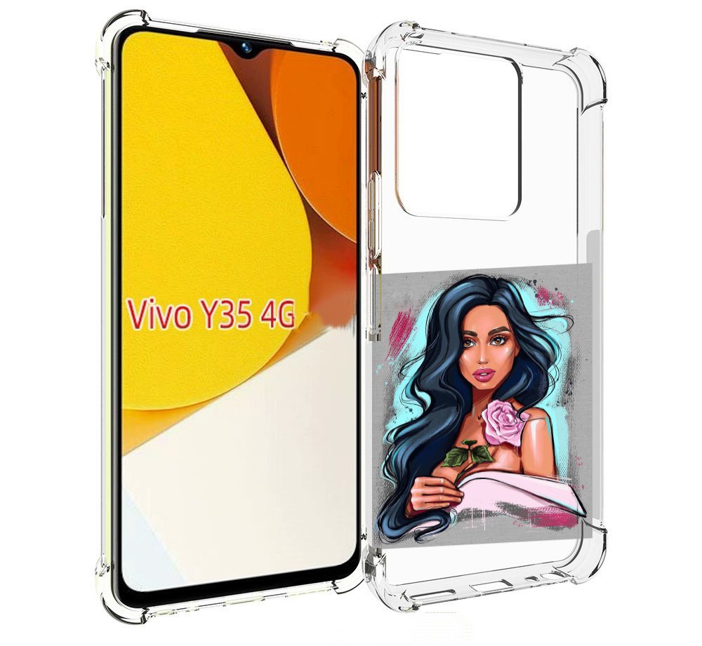 Чехол MyPads Девушка-с-розовой-розочкой женский для Vivo Y35 4G 2022 / Vivo Y22, Прозрачный, Tocco
Чехол MyPads Девушка-с-розовой-розочкой женский для Vivo Y35 4G 2022 / Vivo Y22, Прозрачный, Tocco