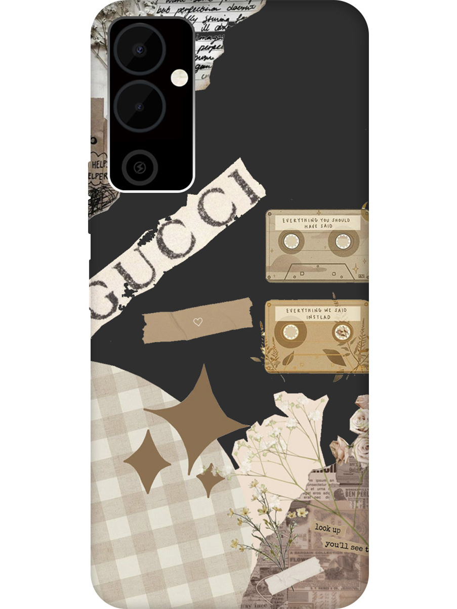 Матовый Soft Touch силиконовый чехол на Tecno Pova Neo 2 "GUCCI Stickers" черный, Черный;белый, 20001477
Матовый Soft Touch силиконовый чехол на Tecno Pova Neo 2 "GUCCI Stickers" черный, Черный;белый, 20001477