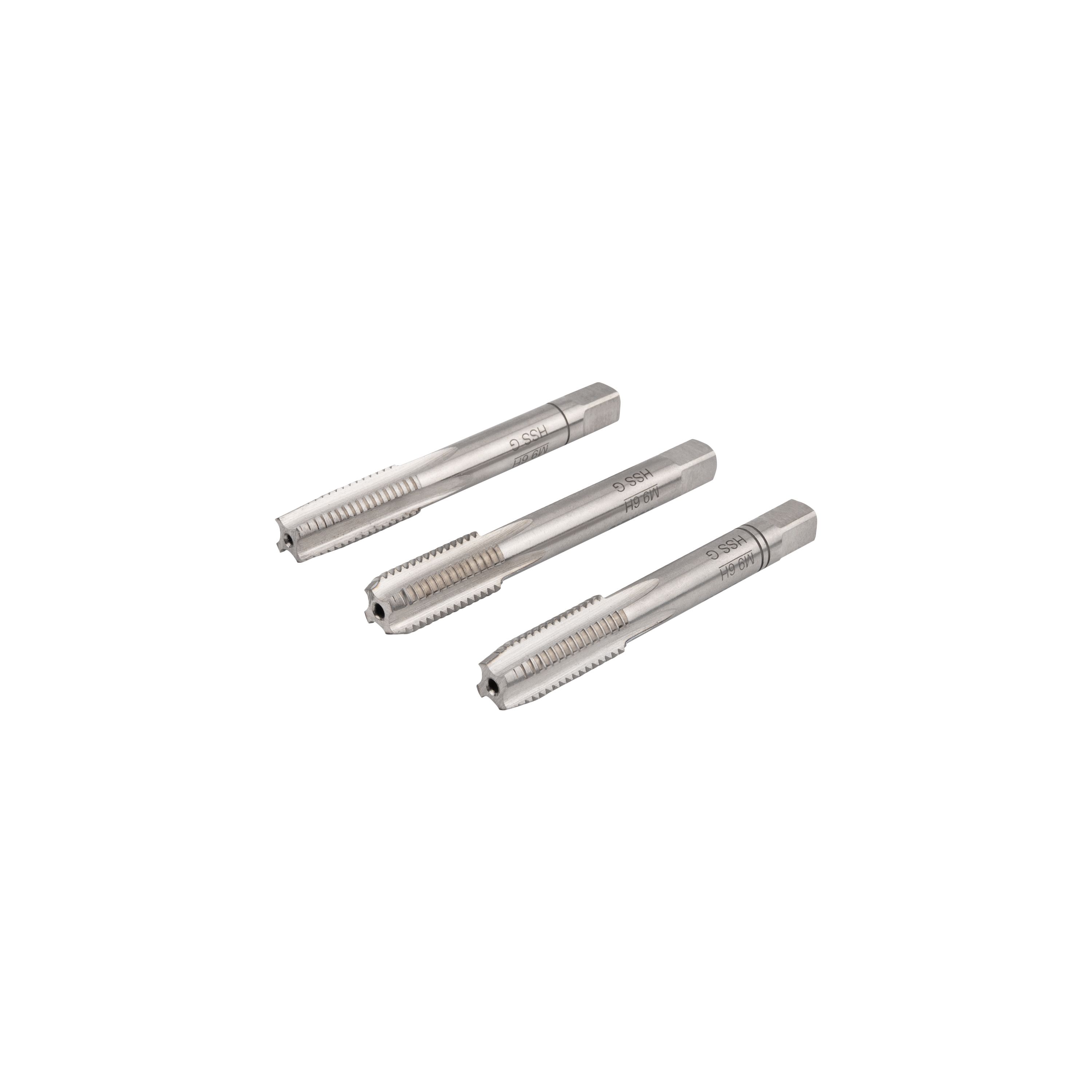 Набор метчиков NORGAU Industrial M9 из HSS-G, по стали, чугуну и цветным металлам, 3 шт., RHT-269-574
Набор метчиков NORGAU Industrial M9 из HSS-G, по стали, чугуну и цветным металлам, 3 шт., RHT-269-574