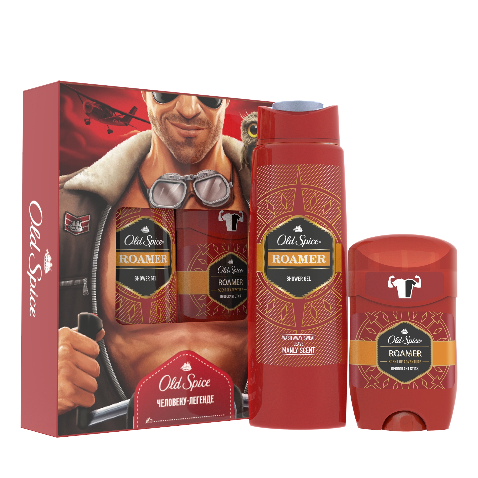 Подарочный набор OLD SPICE Твердый дезодорант Roamer 50мл + Гель для душа Roamer 250мл
Подарочный набор OLD SPICE Твердый дезодорант Roamer 50мл + Гель для душа Roamer 250мл