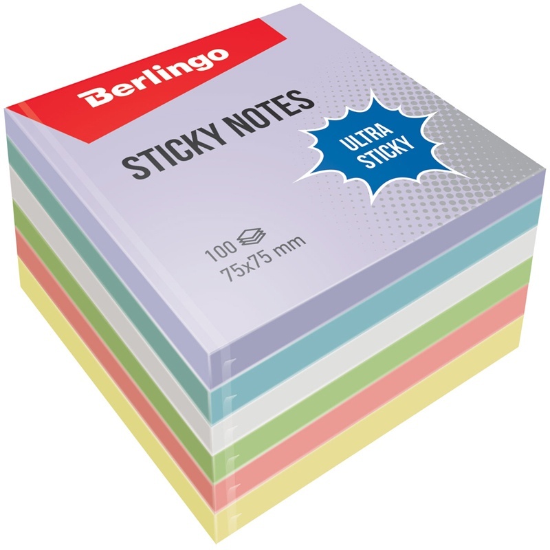 Блок самоклеящийся Berlingo Ultra Sticky 600 листов 5 пастельных цветов 1 белый 280г, Разноцветный
Блок самоклеящийся Berlingo Ultra Sticky 600 листов 5 пастельных цветов 1 белый 280г, Разноцветный