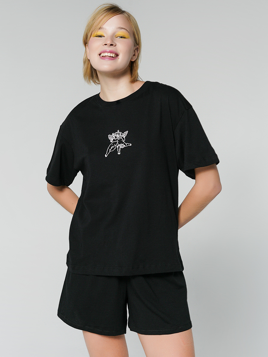 Пижама женская ТВОЕ 84012 черная M, 84012 
Пижама женская ТВОЕ 84012 черная M, 84012