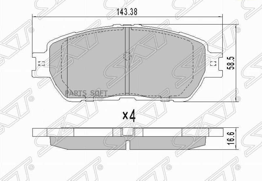 Колодки Тормозные Перед Toyota Estima 01-14/Alphard 03-05/Siena 03-06 Sat арт. ST-04465-28
Колодки Тормозные Перед Toyota Estima 01-14/Alphard 03-05/Siena 03-06 Sat арт. ST-04465-28