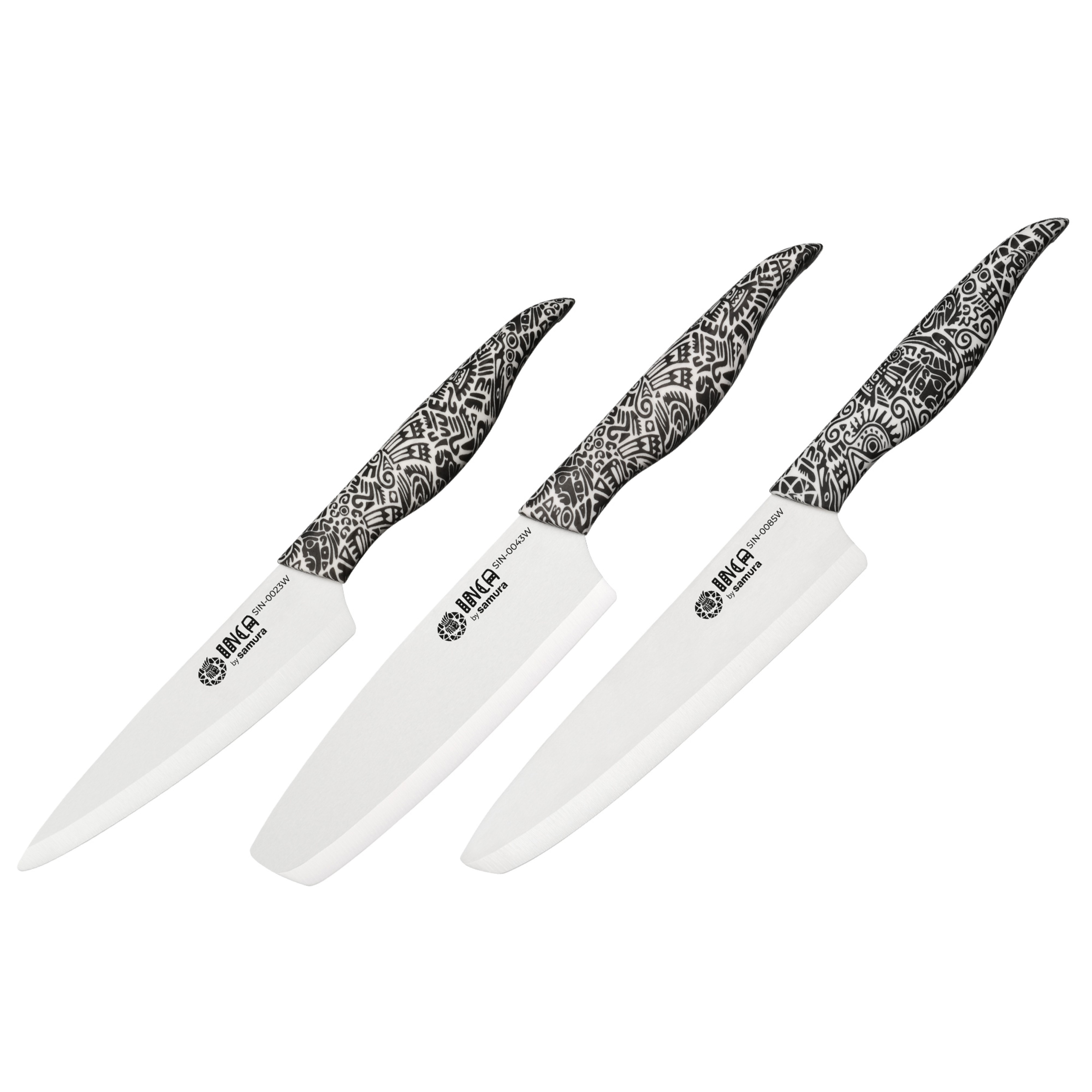 Набор кухонных ножей Samura INCA универсальный Шеф Накири профессиональный SIN-0220W, SIN-0220 
Набор кухонных ножей Samura INCA универсальный Шеф Накири профессиональный SIN-0220W, SIN-0220
