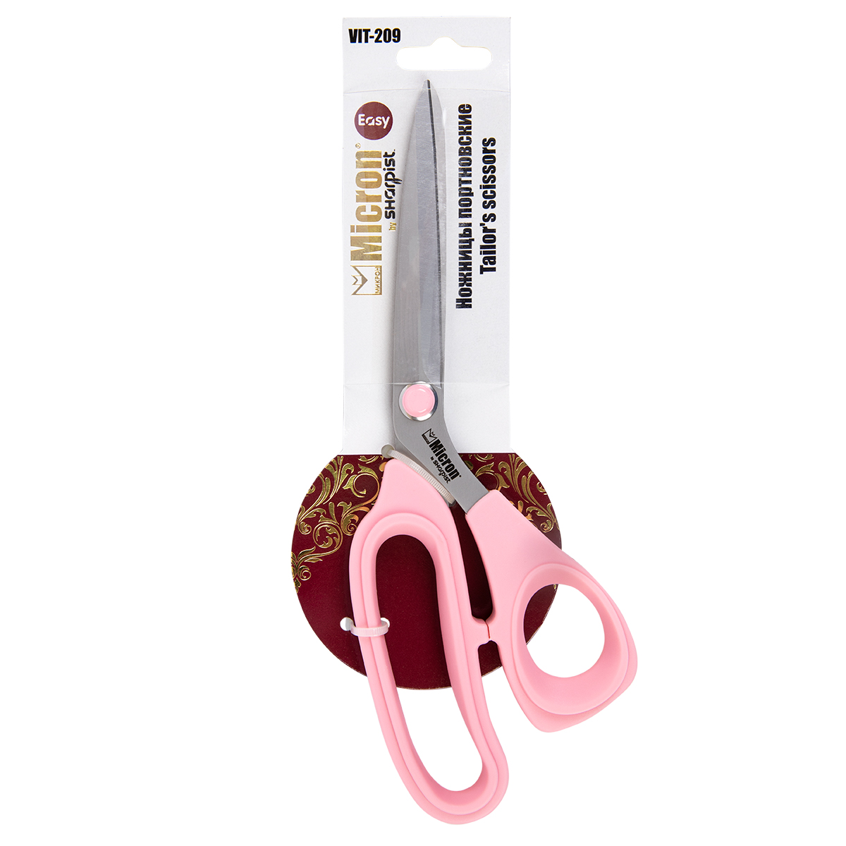 Ножницы портновские Micron by Sharpist Easy VIT-209 229 мм сатинированные, Розовый, VIT-209
Ножницы портновские Micron by Sharpist Easy VIT-209 229 мм сатинированные, Розовый, VIT-209