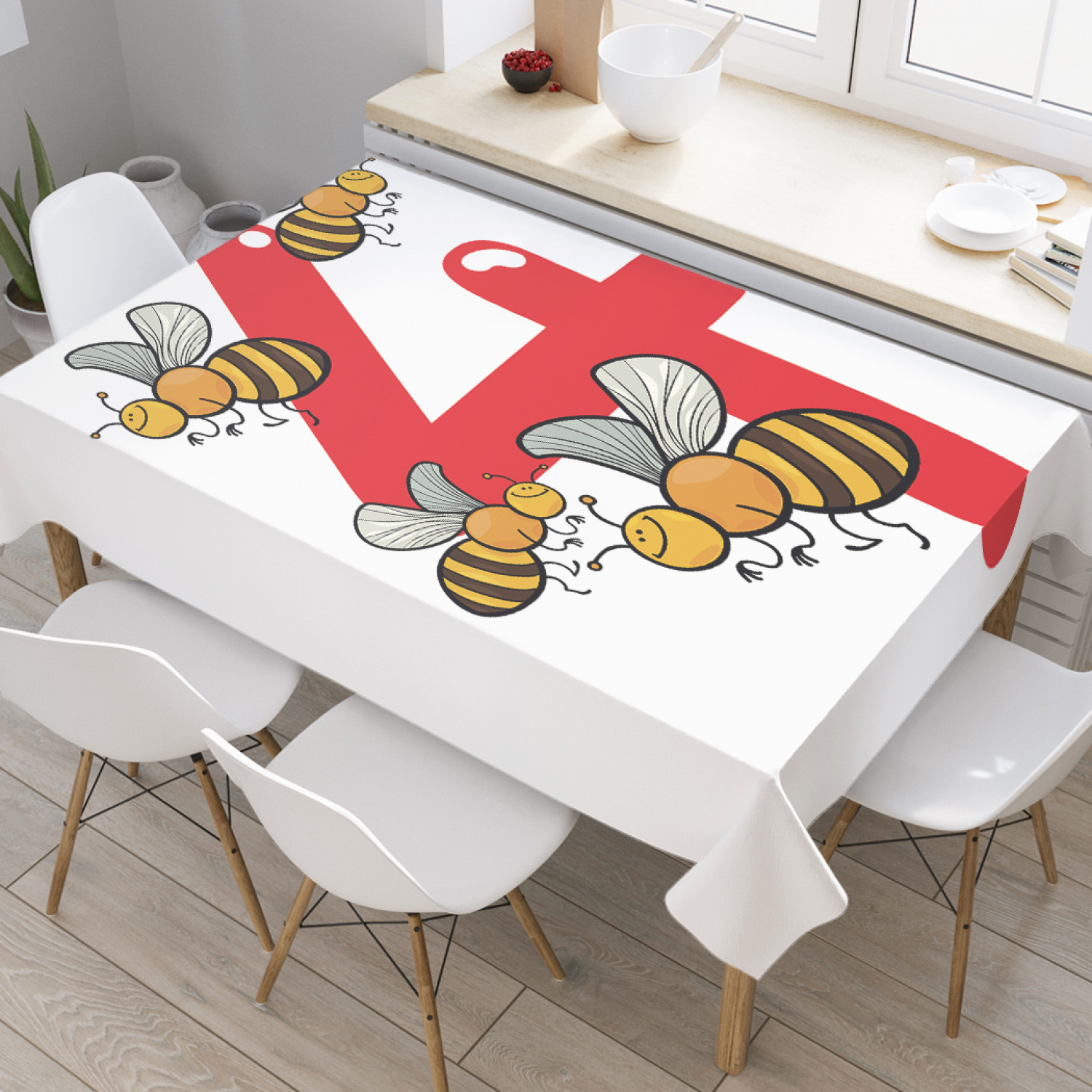 Скатерть прямоугольная JoyArty "Четыре пчелы" из оксфорда, 180x145 см, Красный, Четыре пчелы
Скатерть прямоугольная JoyArty "Четыре пчелы" из оксфорда, 180x145 см, Красный, Четыре пчелы