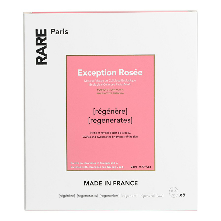 фото Маски тканевые для лица rare paris exception rosée mask 5 pack, 23 млх5 шт.