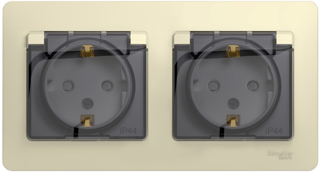 Systeme Electric Glossa Беж Розетка 2-ая с/з, со шторками, в сборе, IP44 GSL000247 (5шт), Бежевый, Glossa
Systeme Electric Glossa Беж Розетка 2-ая с/з, со шторками, в сборе, IP44 GSL000247 (5шт), Бежевый, Glossa
