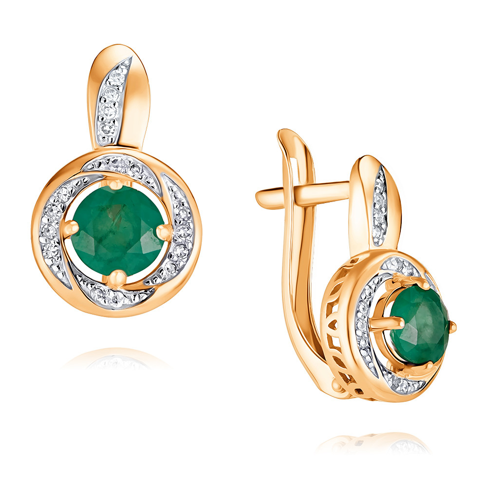 Серьги из красного золота с бриллиантом/изумрудом ADAMAS 24037940/01-А50Д-433, 24037940/01-А50Д-433
Серьги из красного золота с бриллиантом/изумрудом ADAMAS 24037940/01-А50Д-433, 24037940/01-А50Д-433