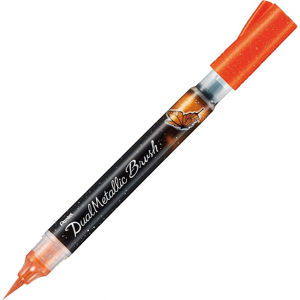 Маркер-кисть Pentel с кнопкой подкачки чернил XGFH 1-10 мм XGFH-DFX оранж+желт металлик, Оранжевый;желтый, XGFH-DFX
Маркер-кисть Pentel с кнопкой подкачки чернил XGFH 1-10 мм XGFH-DFX оранж+желт металлик, Оранжевый;желтый, XGFH-DFX