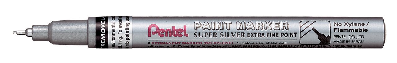 Маркер 12 шт. Pentel перманентный Paint 0.6 мм пулевидный MFP10-Z серебро лаковый, Серебристый, MFP10-Z
Маркер 12 шт. Pentel перманентный Paint 0.6 мм пулевидный MFP10-Z серебро лаковый, Серебристый, MFP10-Z