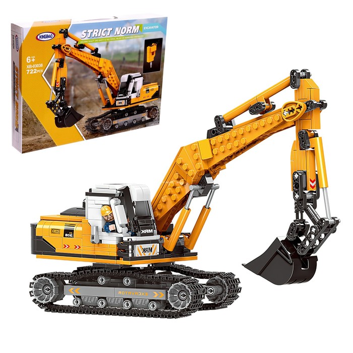 Конструктор Техно Гусеничный экскаватор, 722 детали
Конструктор Техно Гусеничный экскаватор, 722 детали