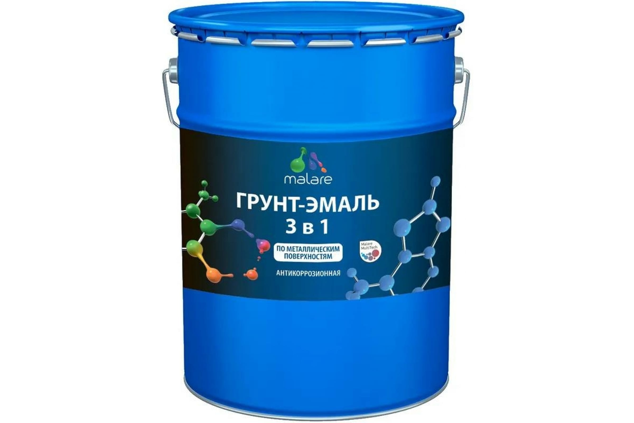 MALARE MALARE Грунт-Эмаль 3 в 1 по ржавчине, акриловая, темно-серый, матовая, 20 кг 793008
MALARE MALARE Грунт-Эмаль 3 в 1 по ржавчине, акриловая, темно-серый, матовая, 20 кг 793008