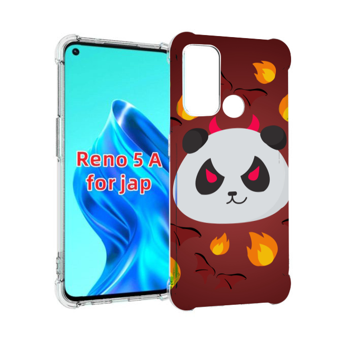 Чехол MyPads огненная-панда для Oppo Reno 5A, Прозрачный, Tocco 
Чехол MyPads огненная-панда для Oppo Reno 5A, Прозрачный, Tocco