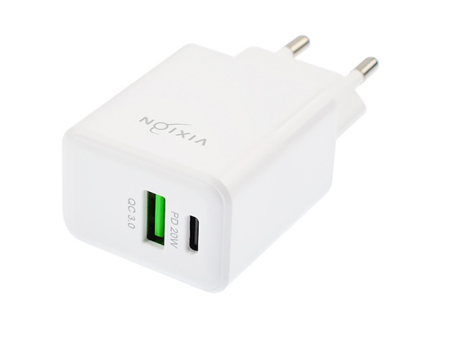 Зарядное устройство Vixion Special Edition H13 1xUSB 3A + 1xType-C Power Delivery 20W Whit, H13
Зарядное устройство Vixion Special Edition H13 1xUSB 3A + 1xType-C Power Delivery 20W Whit, H13